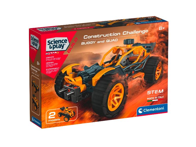 Boîte Clementoni Science & Play : buggy et quad à construire.
