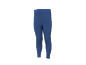 Legging de sport bleu foncé pour femme avec détails texturés.