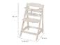 Chaise haute ROBA Sit Up, couleur naturelle, dimensions 80x44,5x54 cm.
