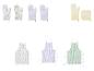 Gants de cuisine et tabliers à motifs floraux et à carreaux