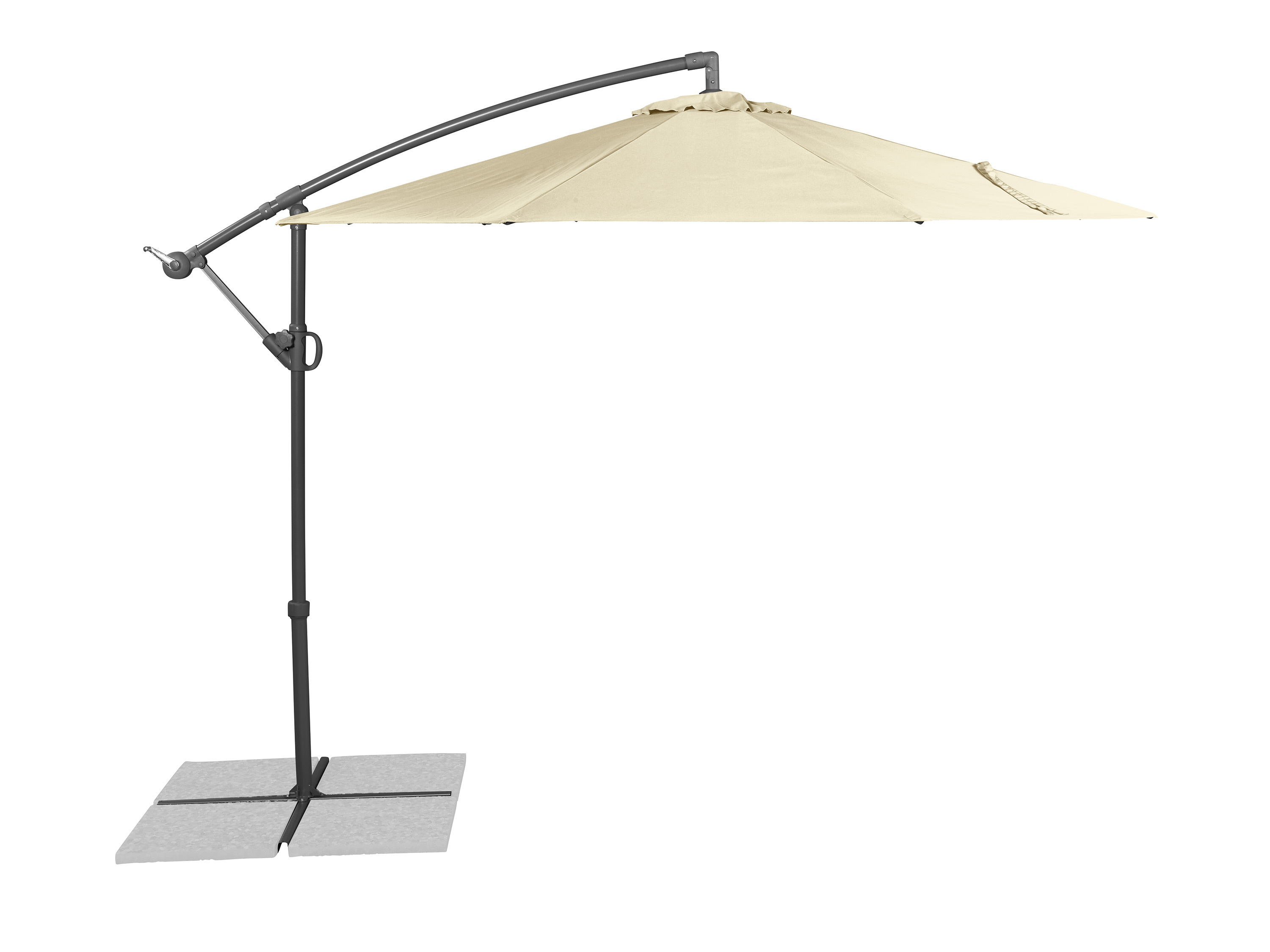 LIVARNO home Parasol déporté , écru