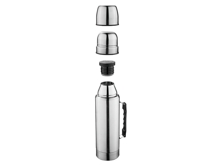 Aller en mode plein écran : CRIVIT Bouteille isotherme en acier inoxydable, 1 L - Image 4