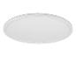 Un plafonnier LED rond et blanc.