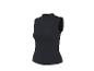 Débardeur noir à col montant pour femme.