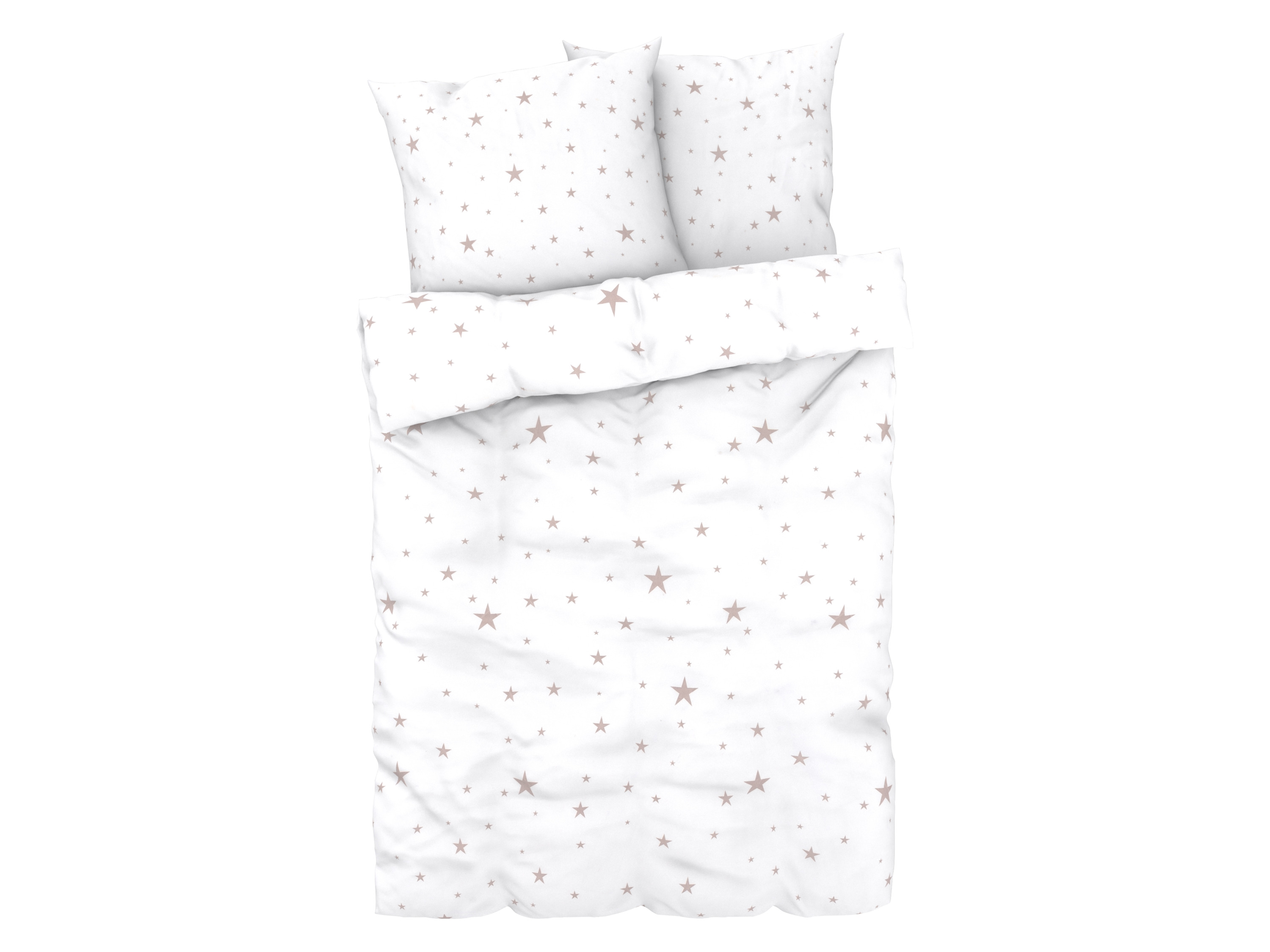 LIVARNO home Parure de lit en satin microfibre, 260 x 240 cm (étoiles)