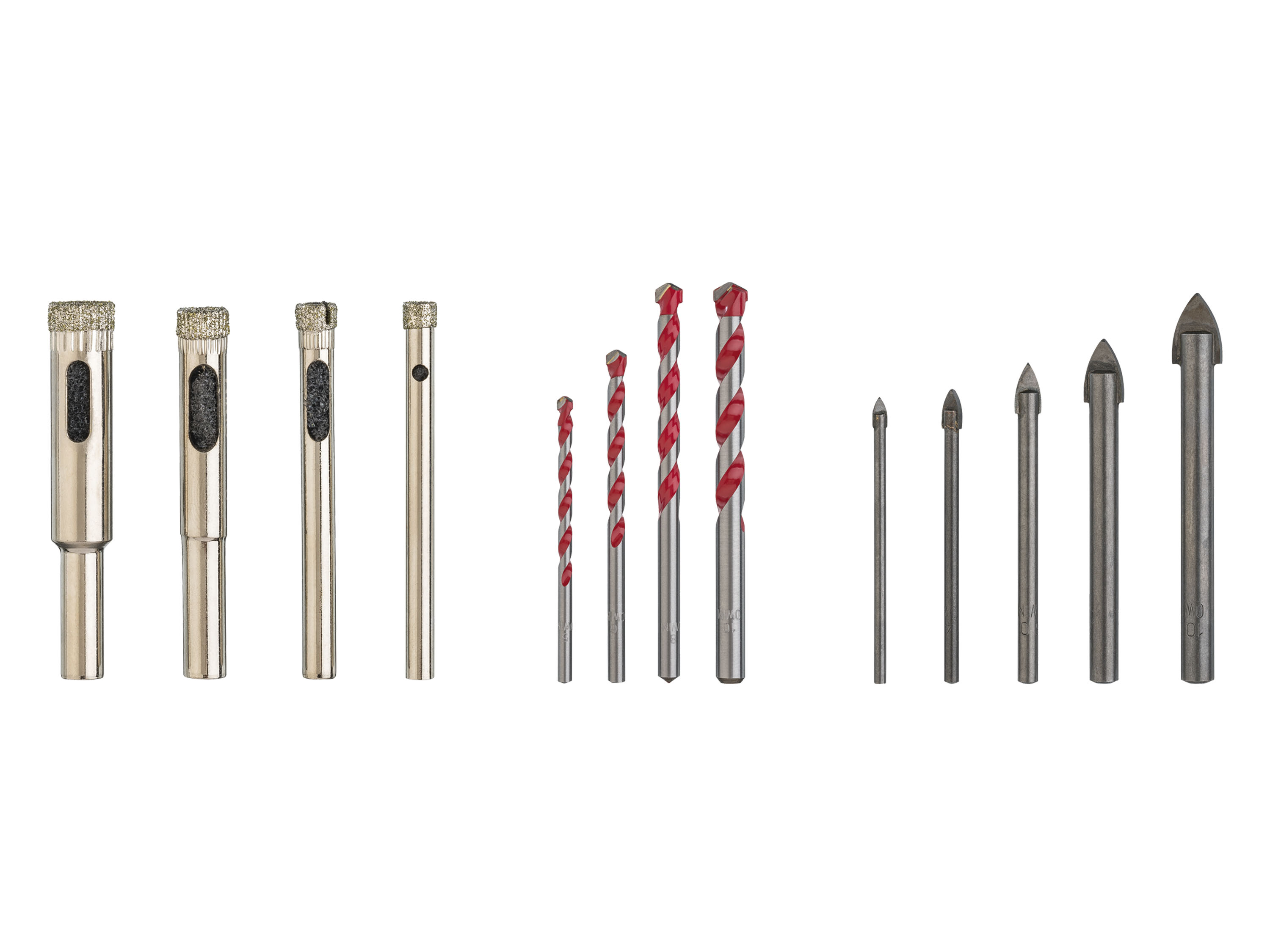 PARKSIDE® Set de forets ou de trépans diamant, 4 pièces