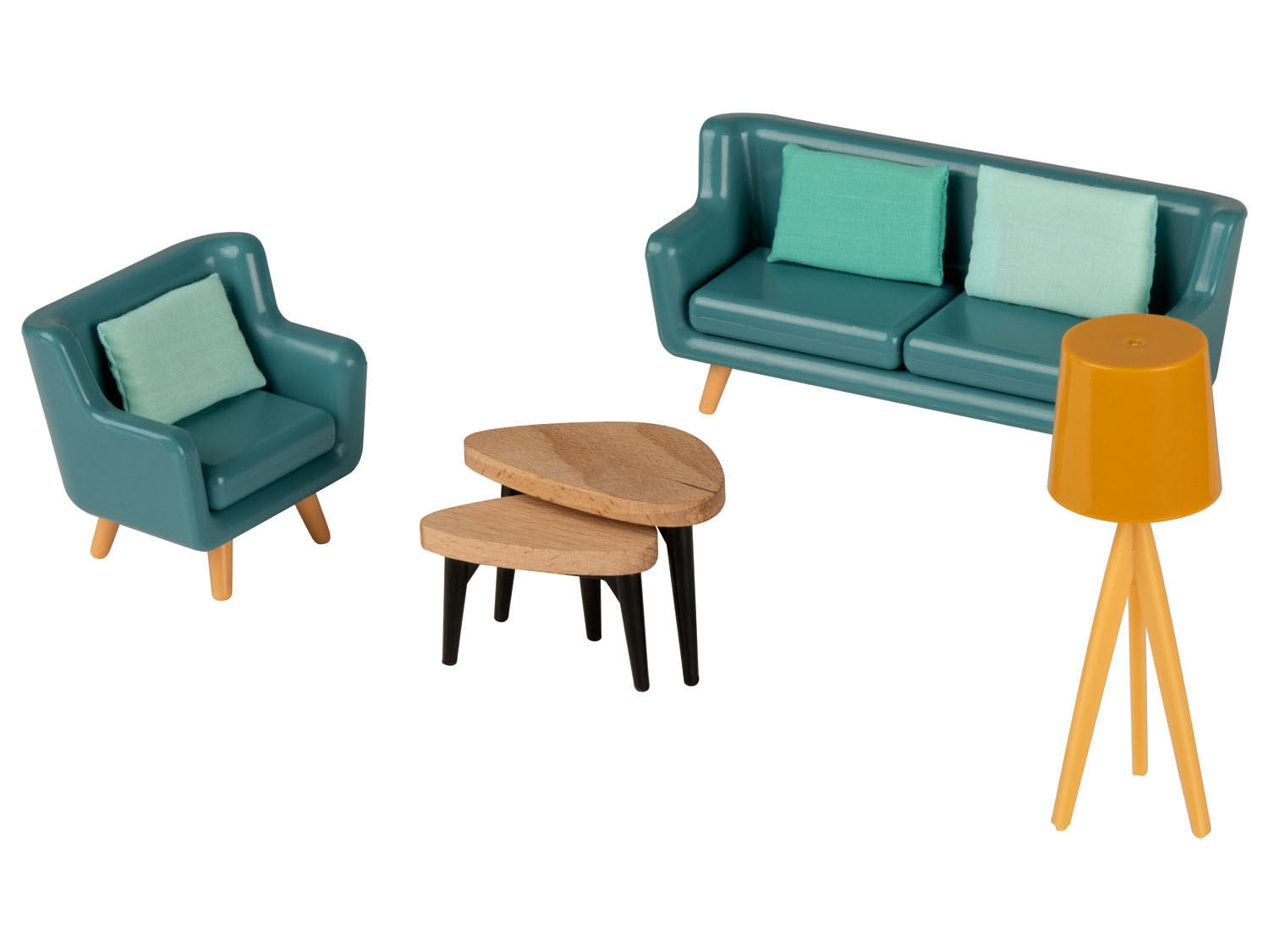 Playtive Maison de poupée XXL en bois, 54 pièces LIDL
