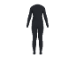 Ensemble de sous-vêtements thermiques noirs, haut à manches longues et pantalon.