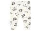 Leggings blanches à pois jaunes avec des personnages de Winnie l'ourson.