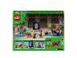 Ensemble LEGO Minecraft avec un portail du Nether et des figurines.