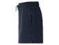 Shorts de sport bleu marine à cordon.