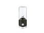 Un mixeur Silvercrest noir avec un gobelet transparent.