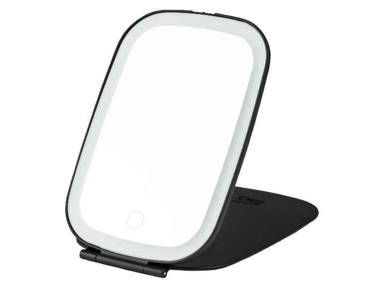Miroir de maquillage lumineux Cien Beauty en noir et blanc