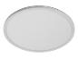 Plafonnier LED rond blanc avec bord gris