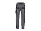 Pantalon de travail gris pour homme avec poches renforcées noires, vue arrière.