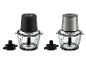 Deux hachoirs SILVERCREST® Premium-Multizerkleinerer »SMZE 500 C2«: noir et acier inoxydable