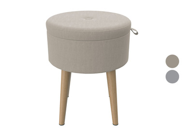 LIVARNO home Tabouret avec compartiment de rangement, Ø 36 cm