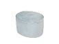 Pouf ovale en velours bleu clair