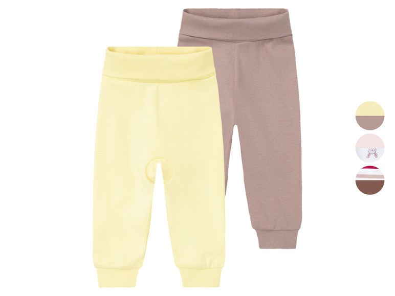 Aller en mode plein écran : Lot de 2 pantalons molletonnés bébé - Image 1