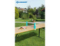 Un set de ping-pong Schildkröt sur une table dans le jardin.