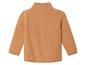 Un sweat à capuche en polaire à manches longues de couleur marron clair.