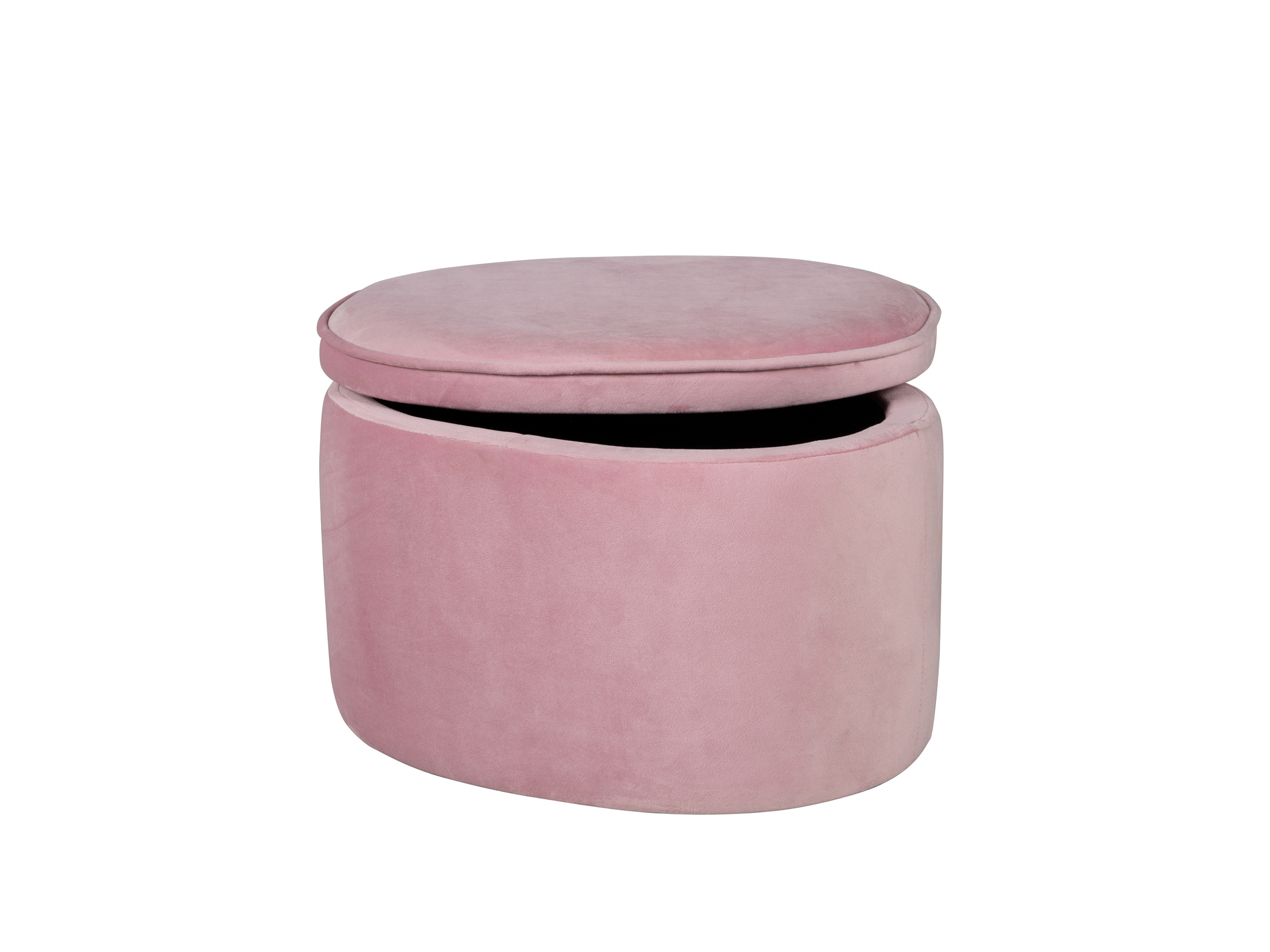 roba Pouf Coffre Ovale en Velours pour Chambre Enfant "Lil Sofa" Tabouret Avec Coffre de Rangement - vue 6