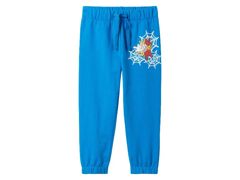 Jogging bleu pour enfant avec imprimé Spiderman.