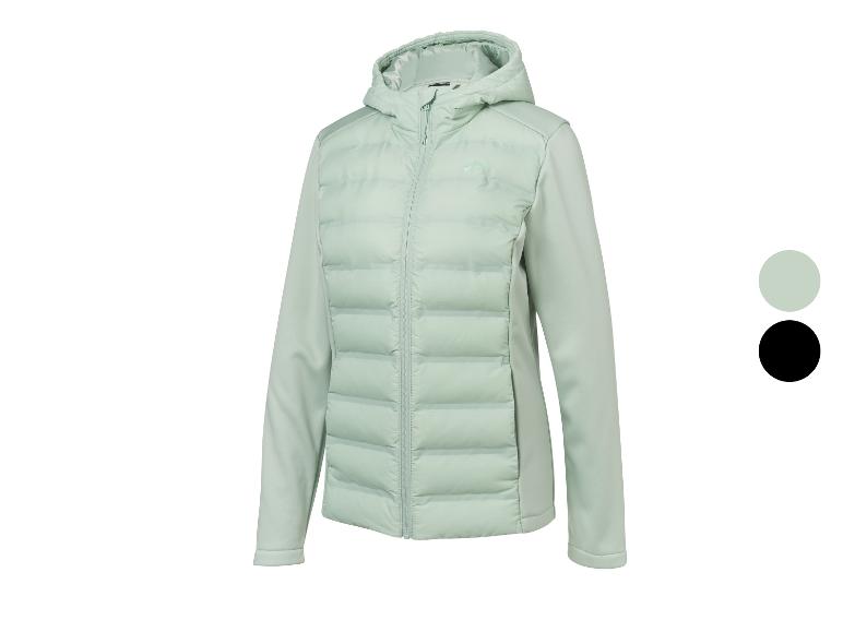 Veste matelassée vert clair pour femme avec capuche