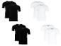 Lot de t-shirts noirs et blancs à col rond et col en V pour hommes