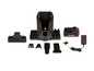 Une batterie Parkside X-Tra Power, un chargeur et des accessoires pour un aspirateur.