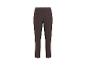 Pantalon femme marron avec taille élastique et jambes droites.