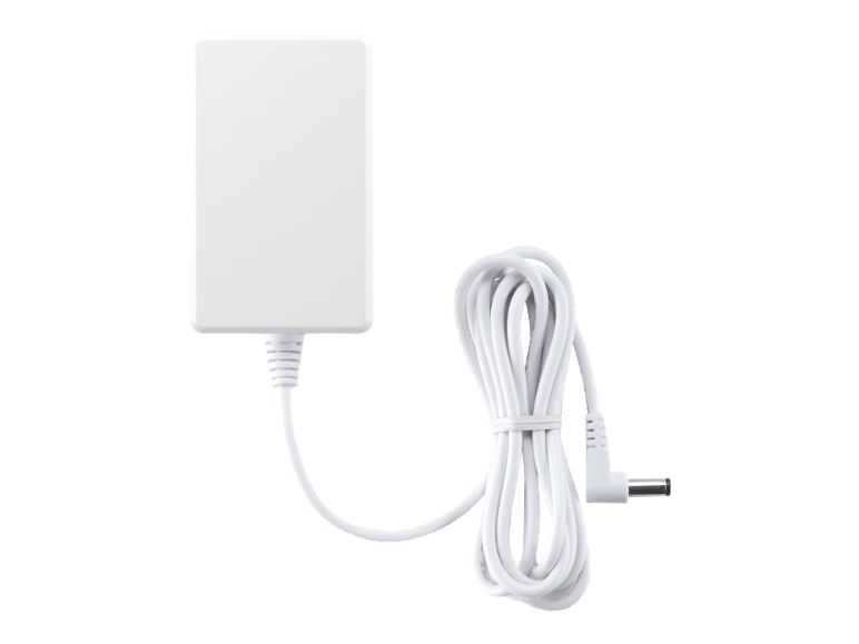 Adaptateur secteur blanc avec câble