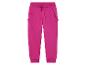 Jogging rose fuchsia pour filles, détail volanté.