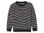 Pull rayé à col rond.