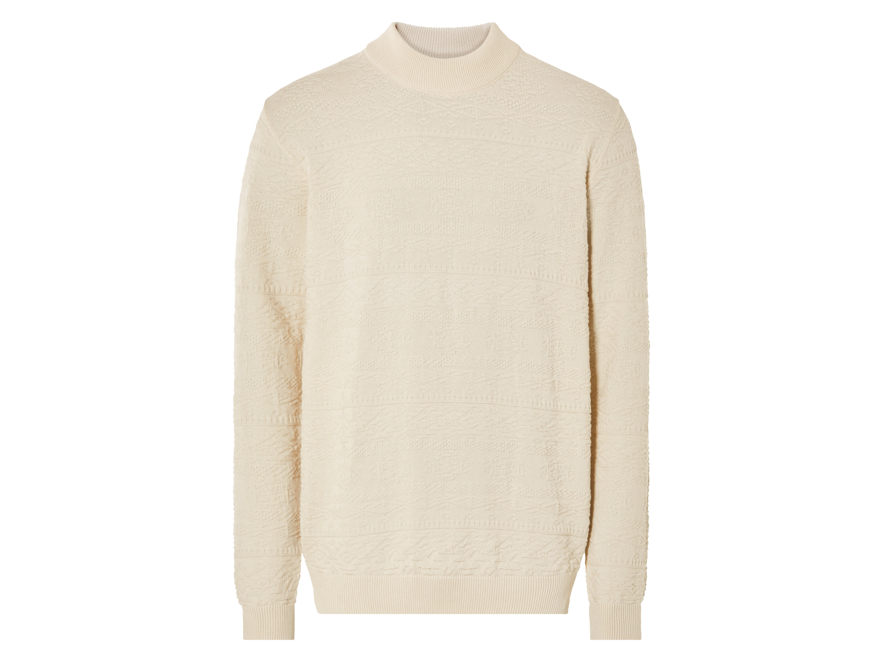 LIVERGY® Pull en maille fine homme (M, beige)