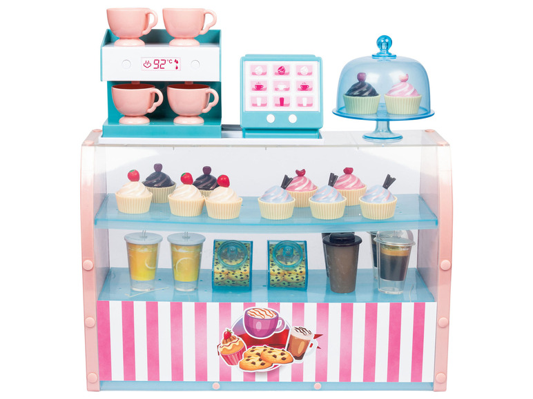 Aller en mode plein écran : Playtive Café de poupée, avec accessoires, convient à la poupée Julia - Image 2