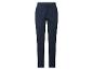 Pantalon femme bleu foncé à jambes droites.