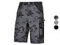 Shorts de travail Parkside, motif abstrait gris foncé.