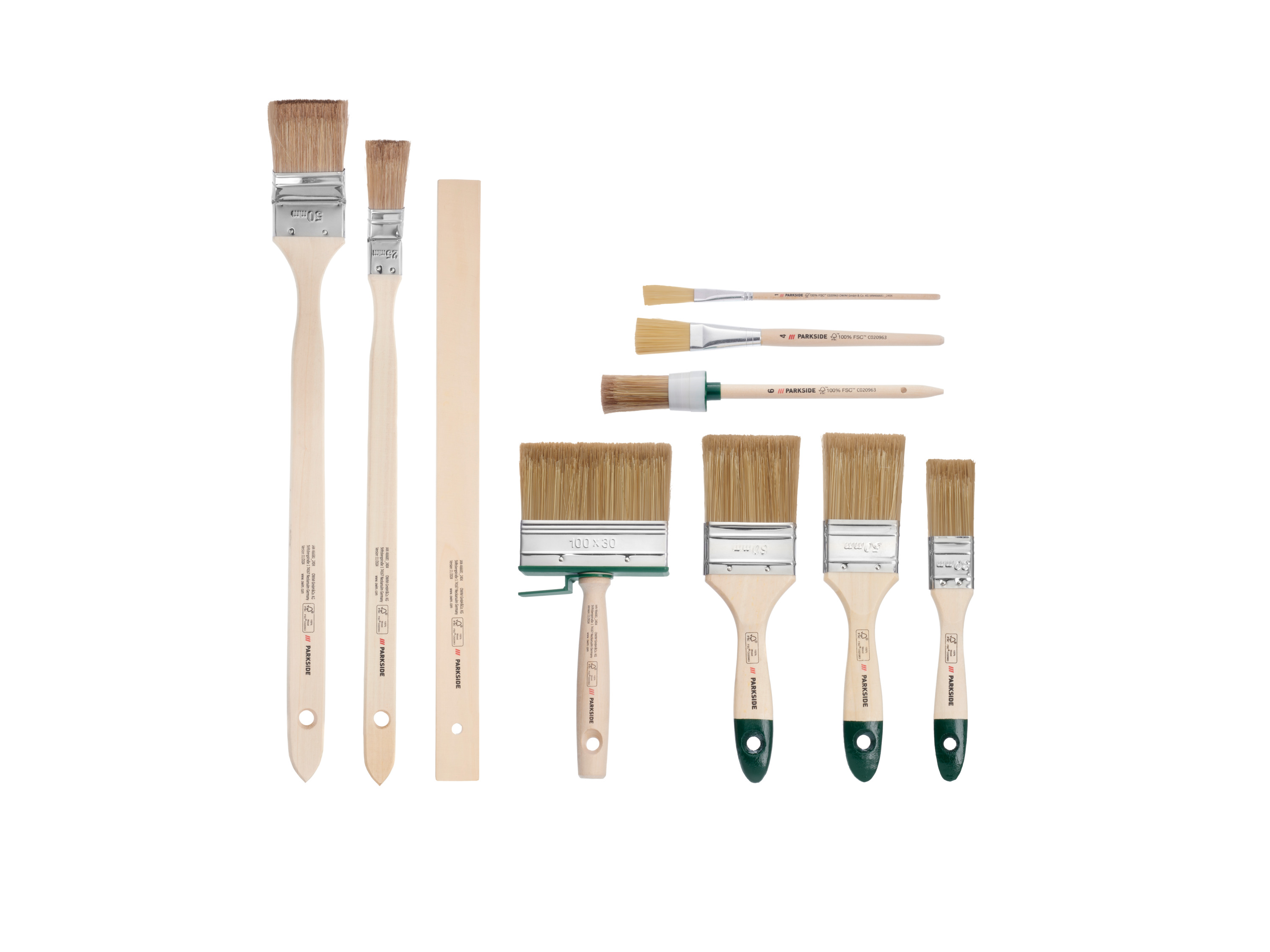 PARKSIDE® Set 10 pinceaux (lasure)
