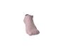 Chaussette rose individuelle sur fond blanc.