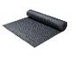 Tapis d'exercice JETTLE SPORT gris foncé, partiellement déroulé.