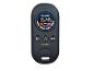 Télécommande ovale noire avec écran numérique et trois boutons