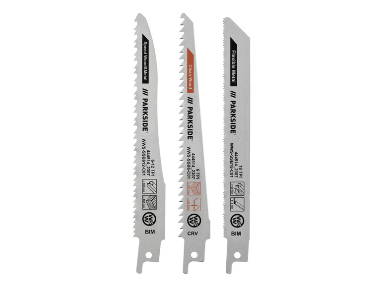 Aller en mode plein écran : Set de lame de scie sabre, 3 pièces - Image 2
