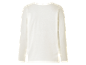 T-shirt blanche à manches longues pour enfant.