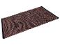 Tapis de bain marron et noir.