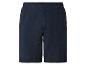 Shorts en tissu natté bleu marine.