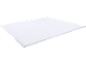 Surmatelas ou matelas blanc à rayures.