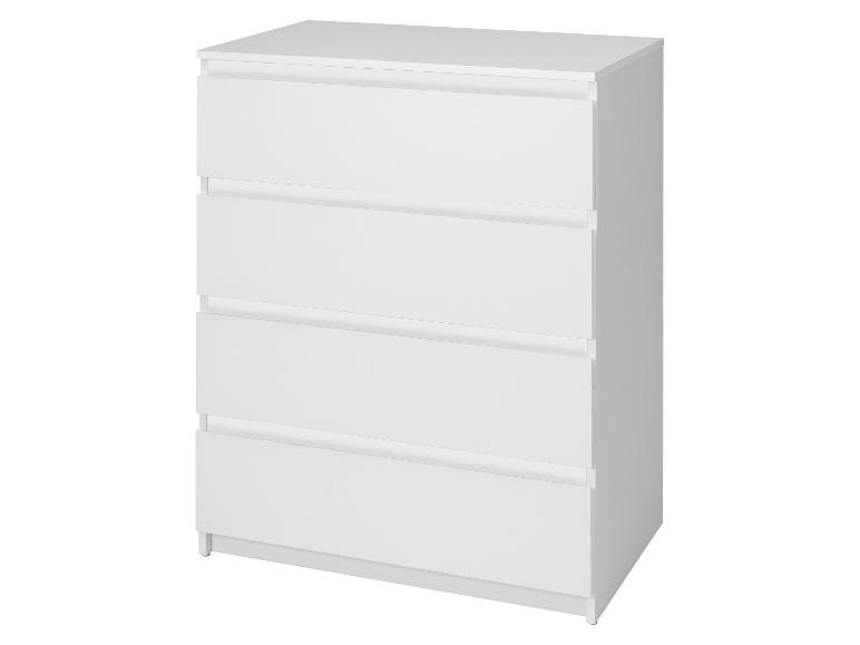 Commode blanche à quatre tiroirs