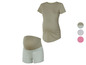 T-shirt de maternité et short rayé