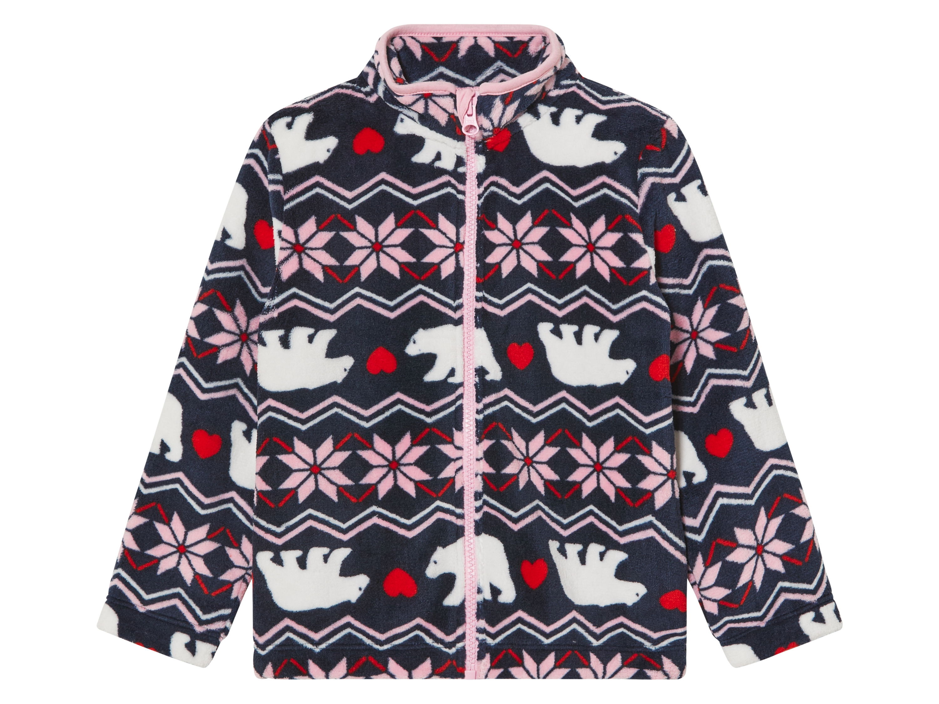 lupilu® Veste polaire petite fille (2-4 ans, bleu foncé)
